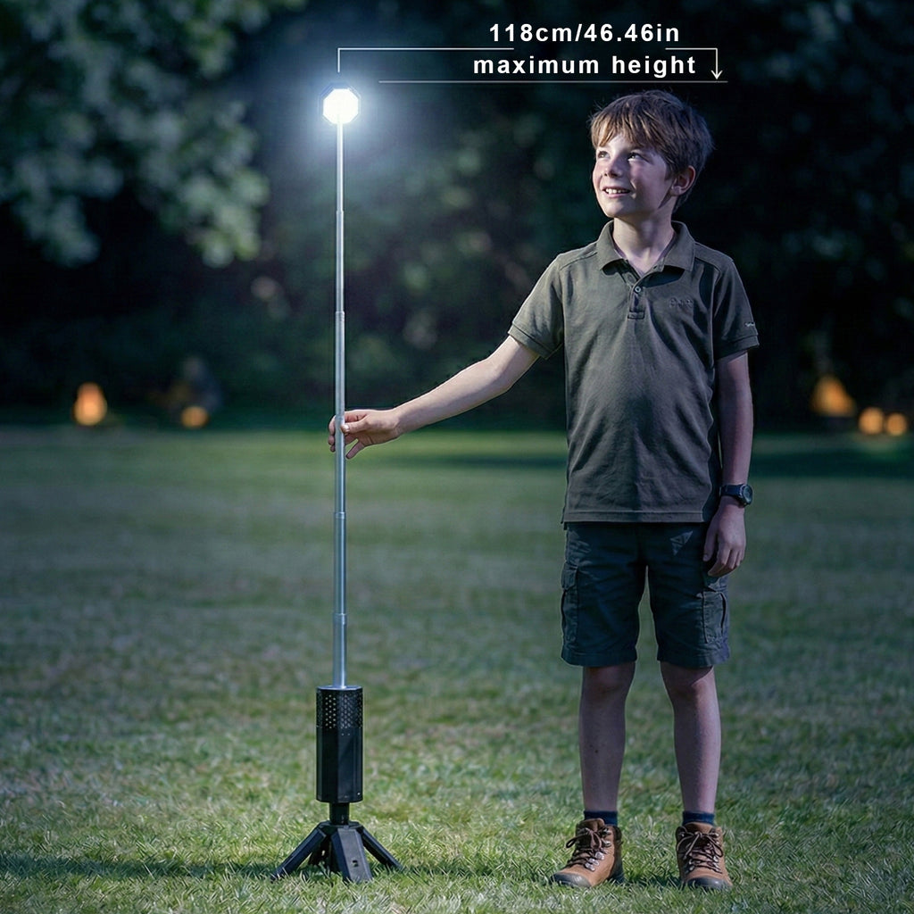 SOS Emergency Rescue Light, Red Blue LED Warning Strobe Light with Tripod for Roadside Breakdown, Outdoor Exploration, Vehicle Safety Hazard Flashing Light